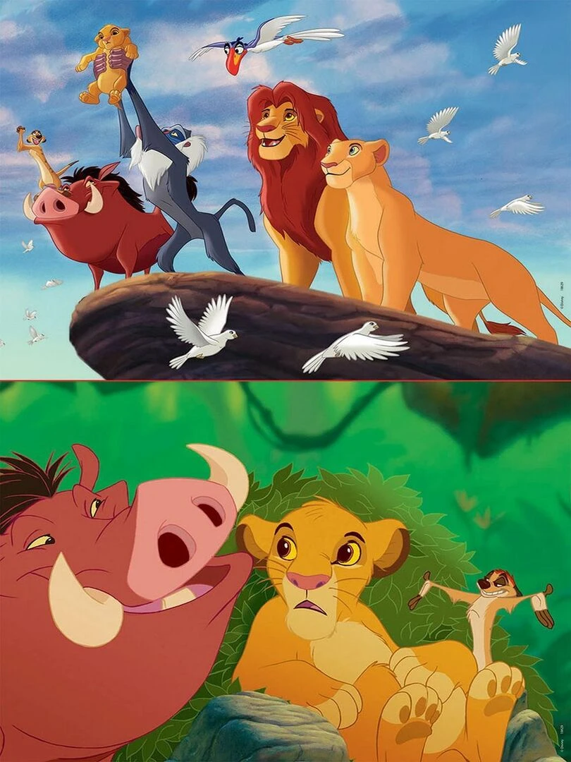 Puzzle 2 x 48 pièces : Le Roi Lion N/A