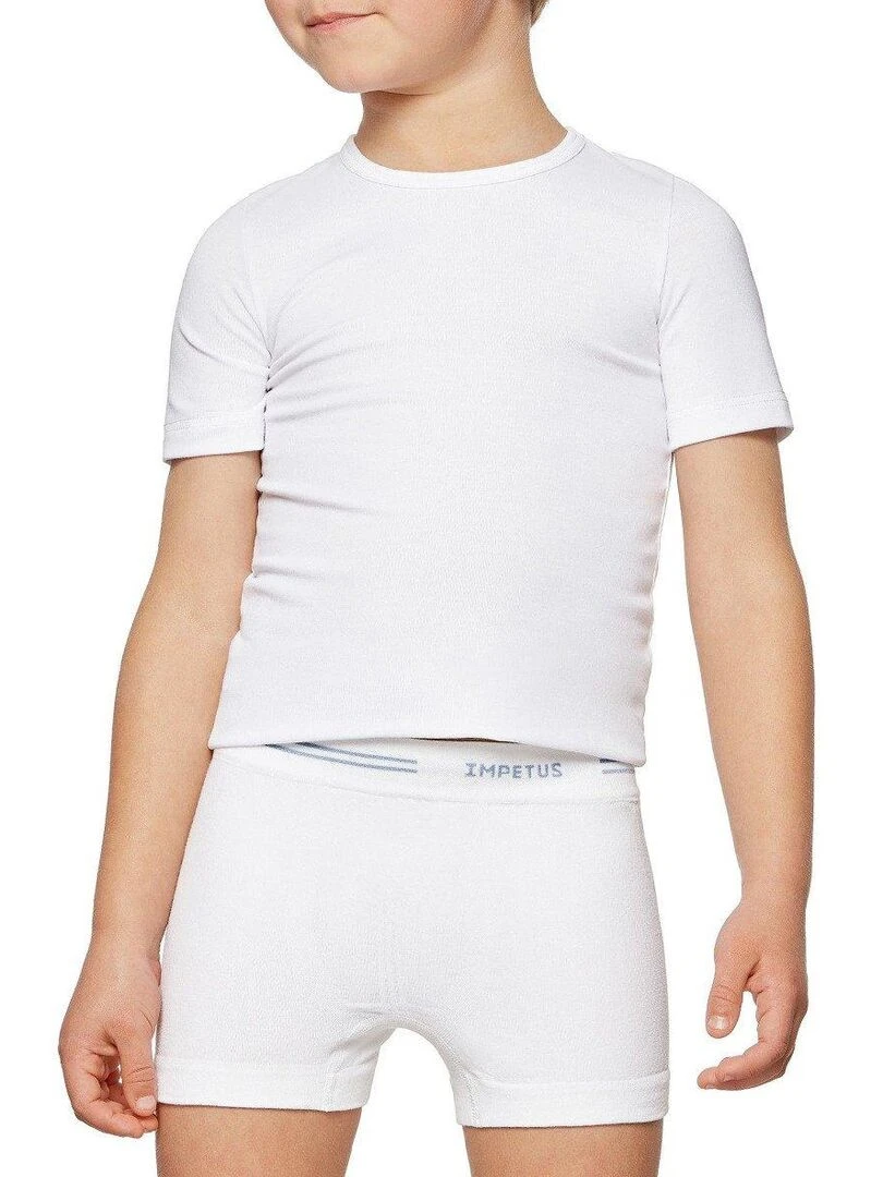 Pack de 2 boxers en coton sans coutures Seamless   Bleu