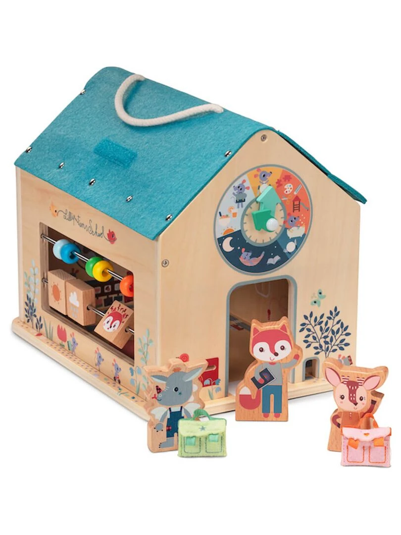 Jeu d'activités en bois Ma première école N/A