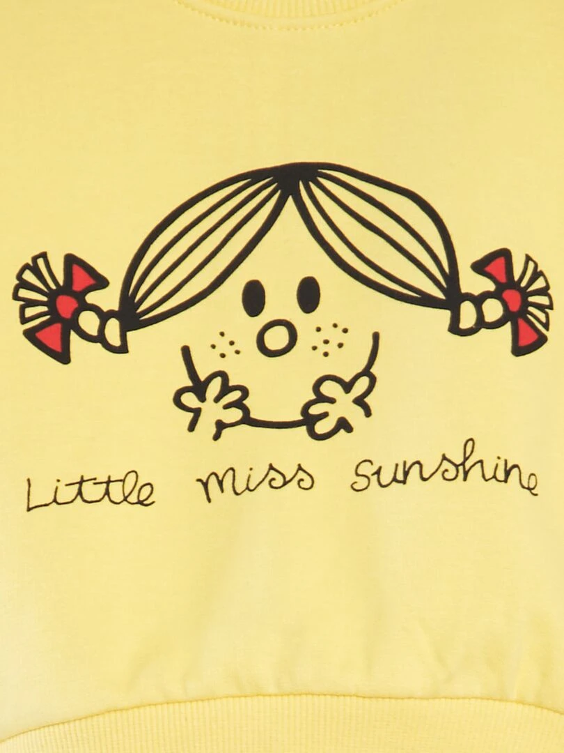 Sweat en molleton 'Monsieur Madame' Mixte jaune