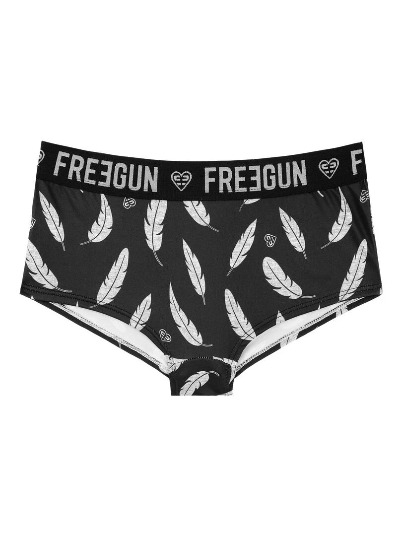 Lot de 3 Shortys fille ceinture moulinée satin Freegun   Bleu