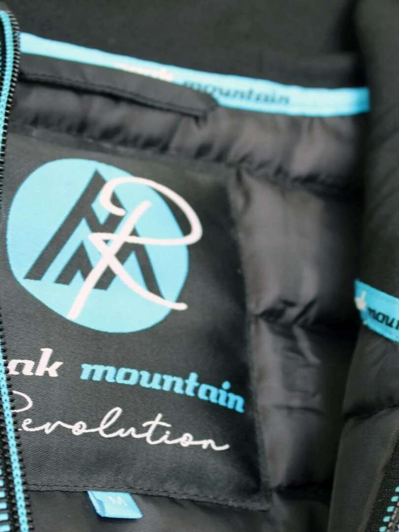 Polaire homme CURTIS   PEAK MOUNTAIN   Noir Noir