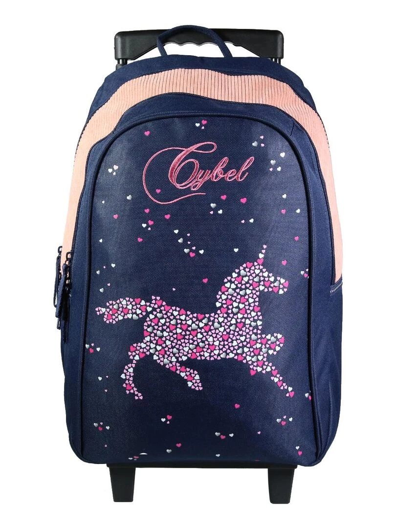 BAGTROTTER Sac à dos à roulettes 45 cm Cybel Cheval Licorne Bleu Bleu