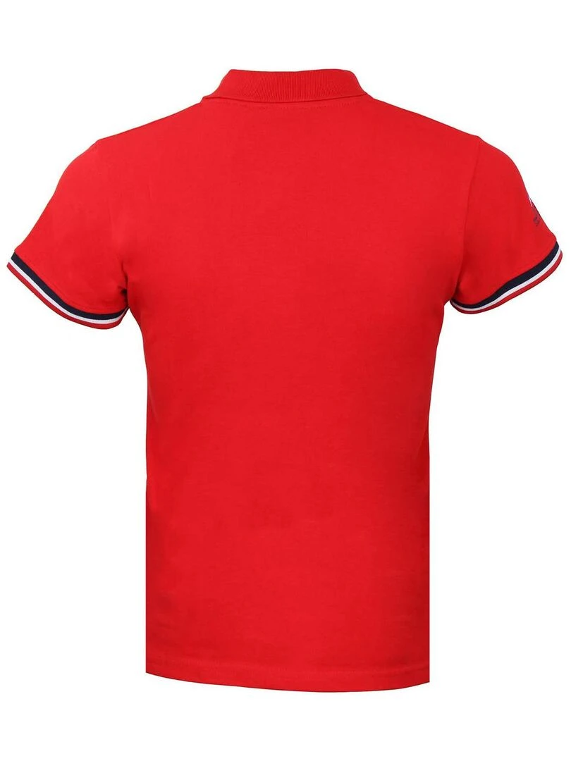 Polo manches courtes femme ABECA   Rouge