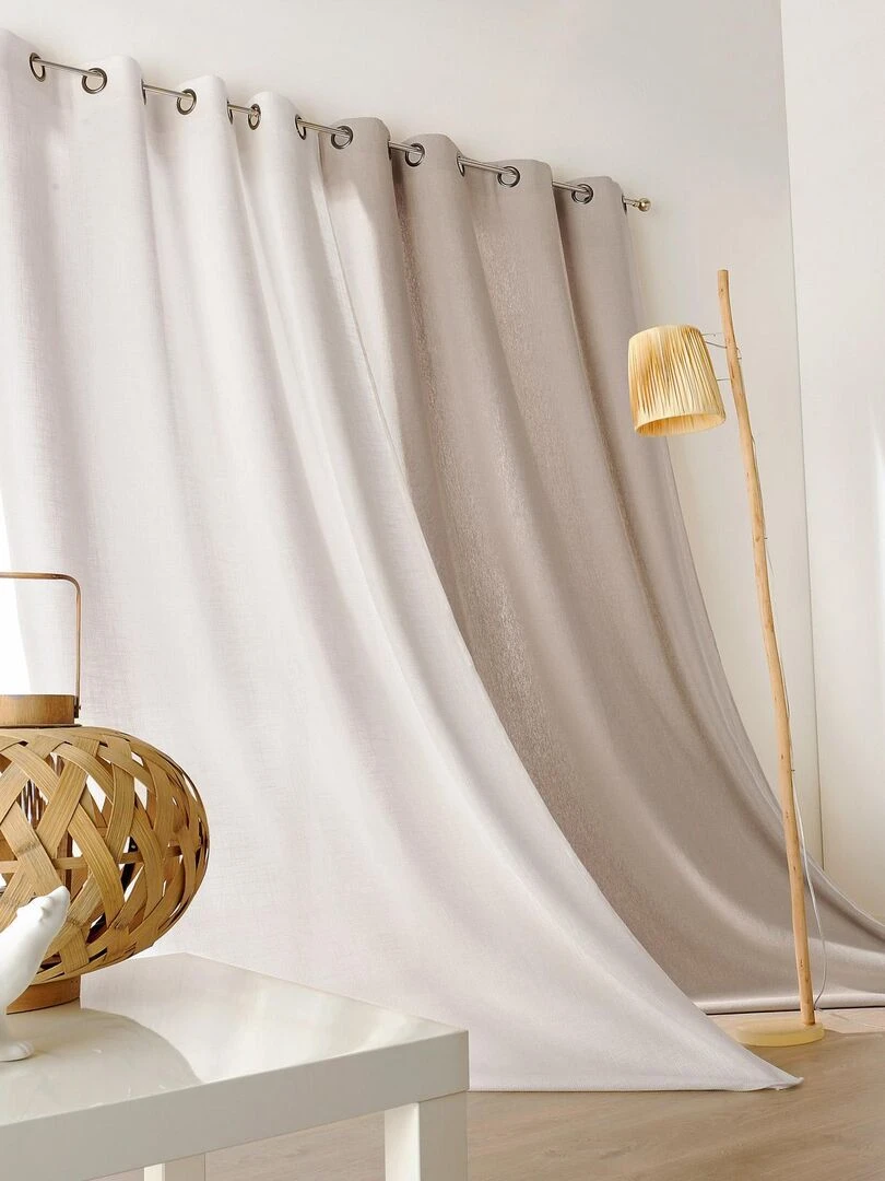 Rideau Naturel en 100% Lin Beige