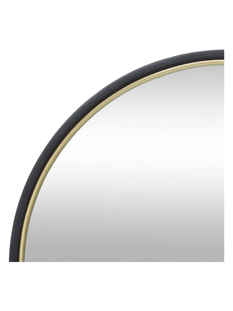 Miroir métal rond Justin D48 Noir