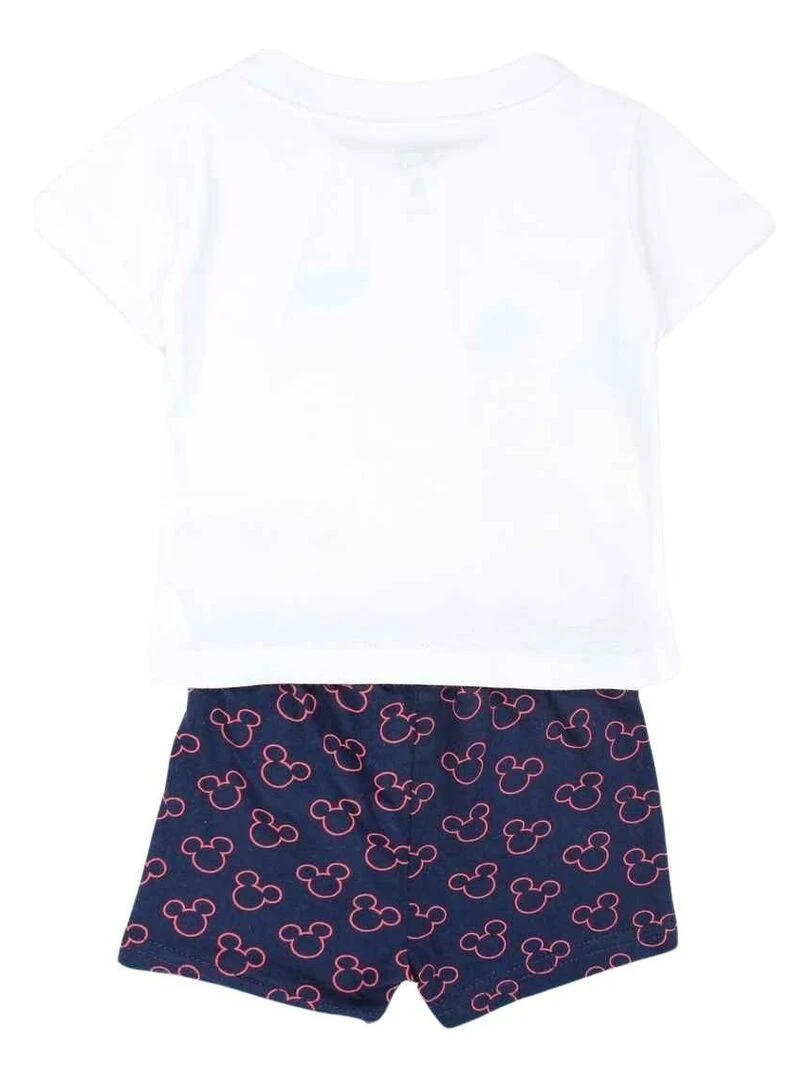 Disney Ensemble T shirt short bébé garçon Imprimé Mickey Bleu marine