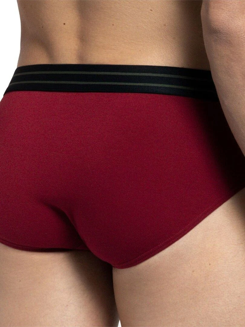 Pack de 2 slips unis en coton Majestic   Rouge