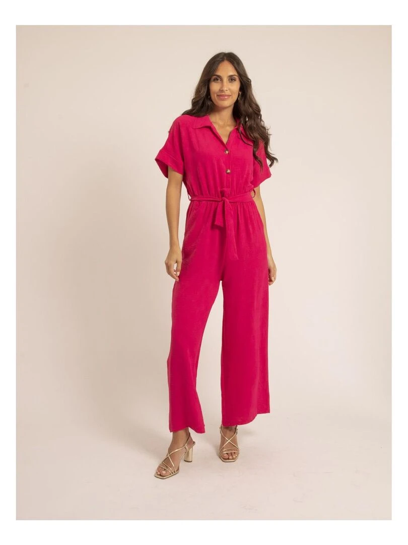 Combi pantalon EPINALIA Rose fushia