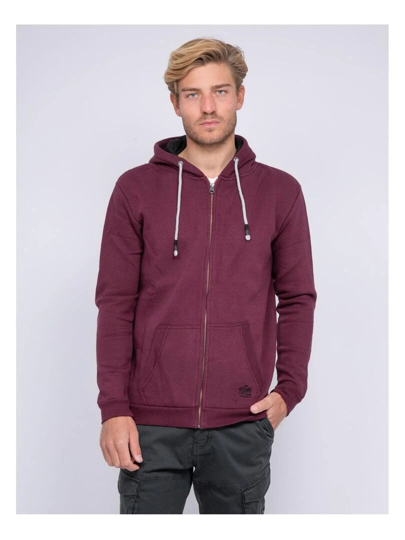 Sweat zippé capuche WAMIN Violet