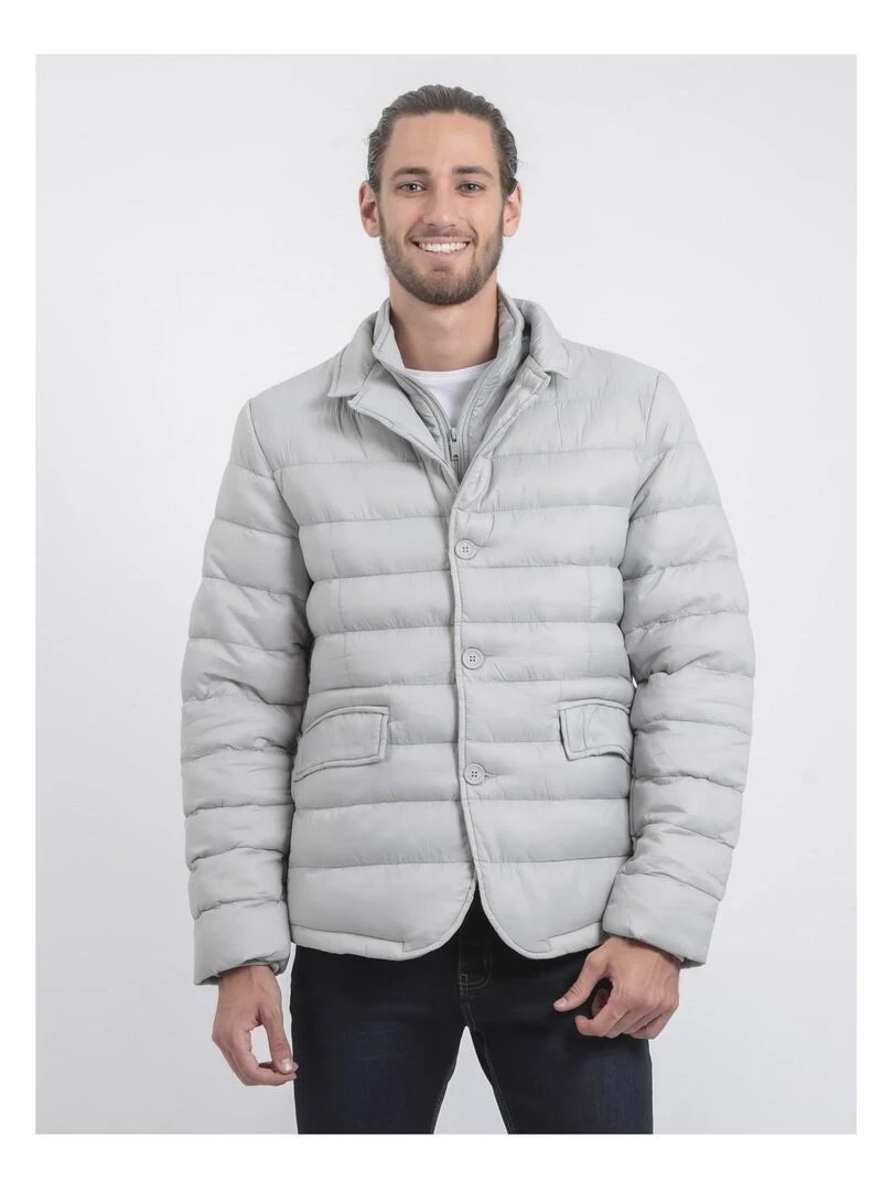 Doudoune blazer ZERCHEL Gris clair