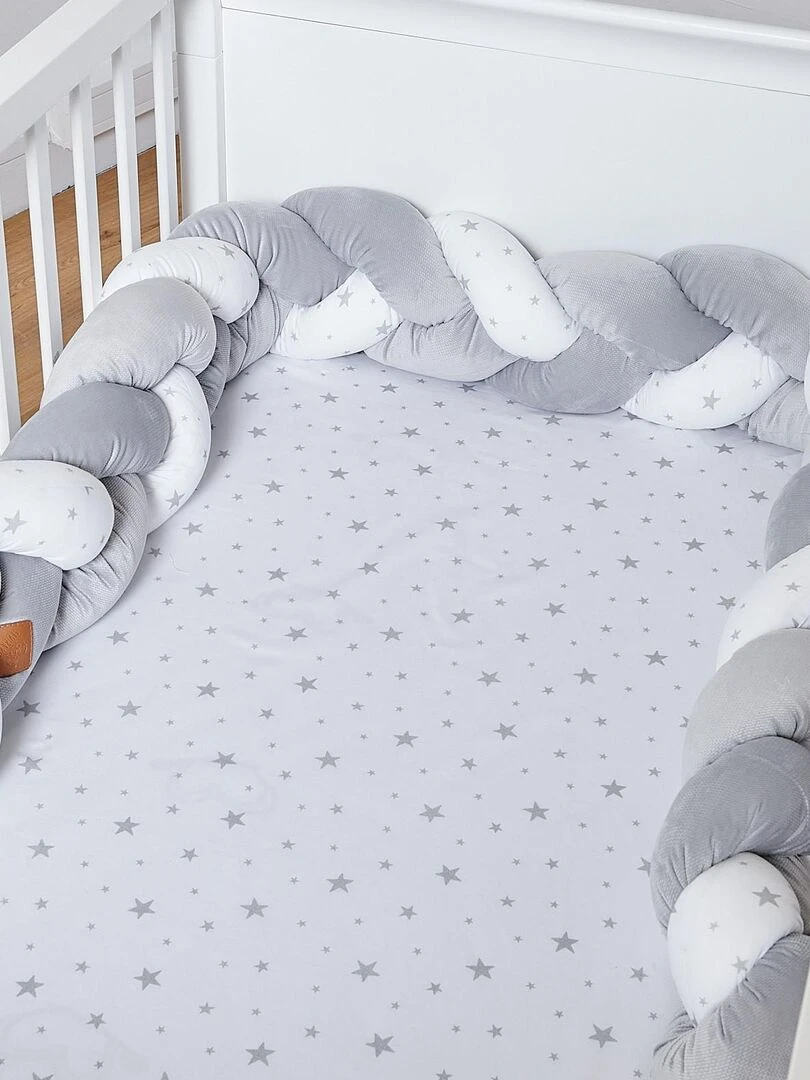 Tresse de lit bébé universelle STELLA Gris