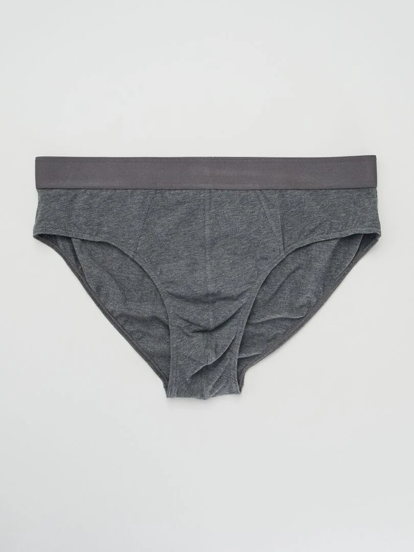 Lot de 3 slips unis Gris