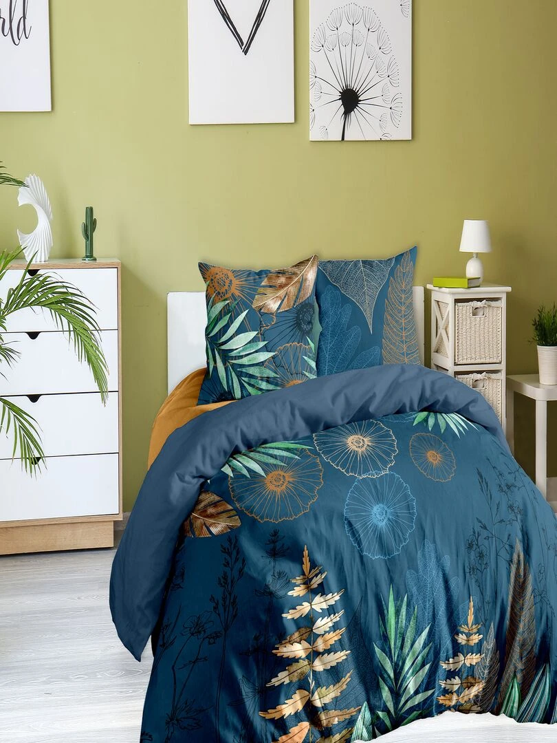 SELVA BLEU HC 240x220 PLACEE + 2TAIES PLACEES Bleu