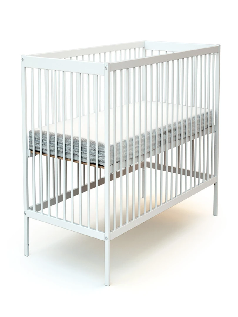 AT4 Lit bébé ESSENTIEL en bois Blanc