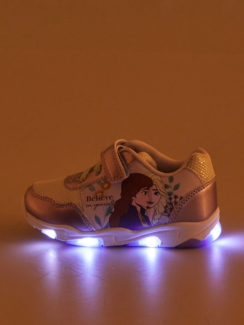 Baskets lumineuses 'La Reine des Neiges'   Violet