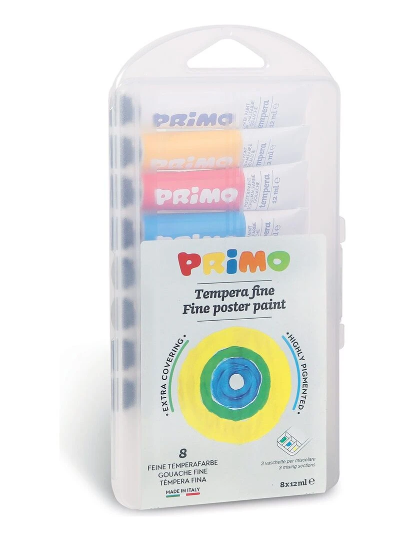 8 tubes de peinture gouache 12 ml   N/A