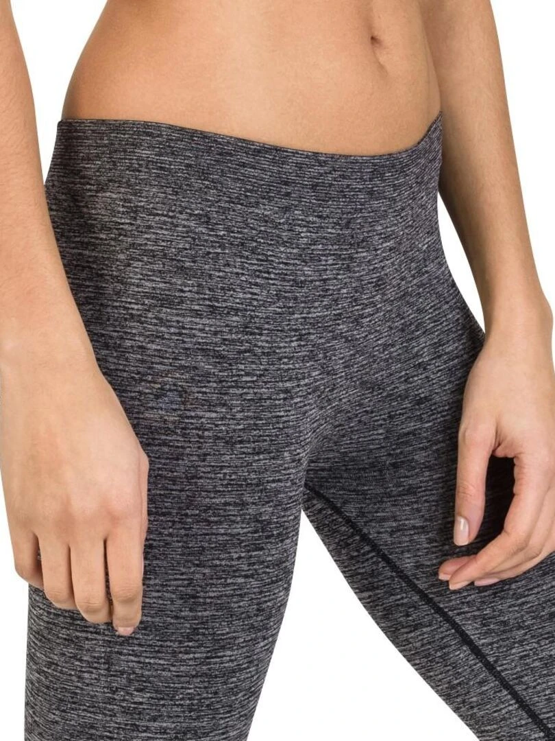 Leggings court minceur sport gris chiné Cellutex   Gris clair