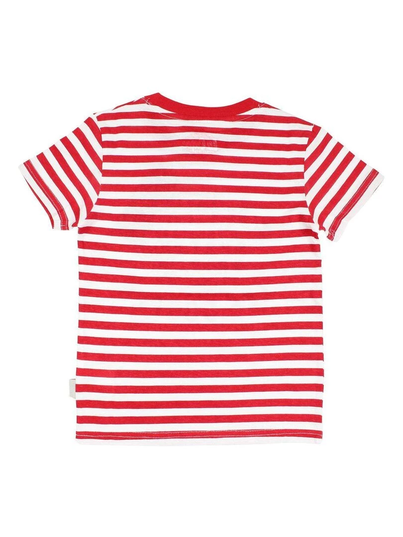 Lee Cooper T shirt garçon imprimé Lee Cooper en coton Rouge