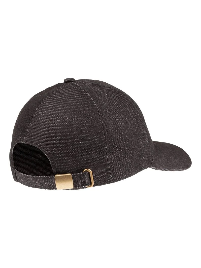 Casquette ajustable jean noir Noir