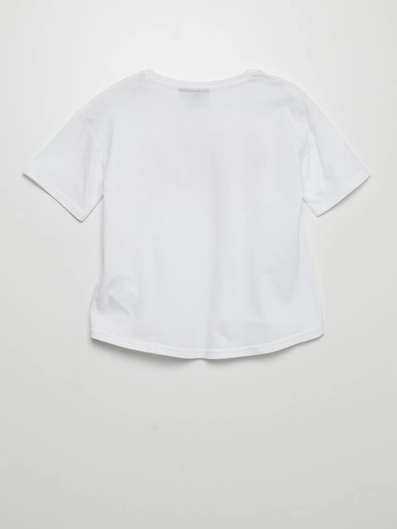 T shirt 'ACDC' manches courtes   blanc