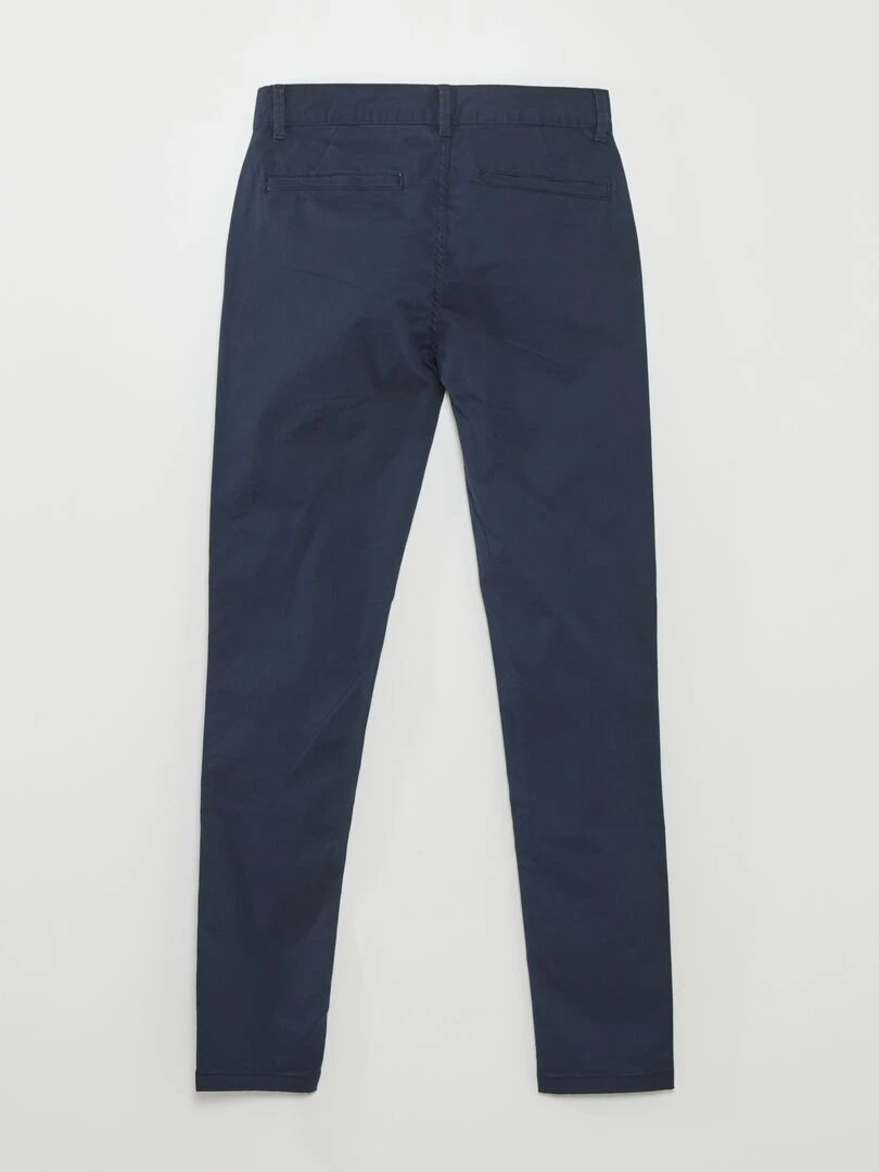 Chino skinny stretch L32 bleu marine