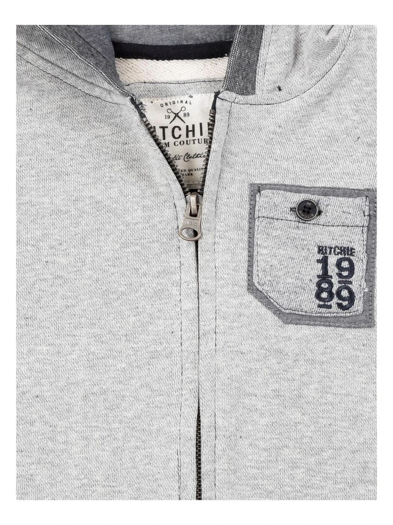 SWEAT ZIPPE WAFAA BOY Gris