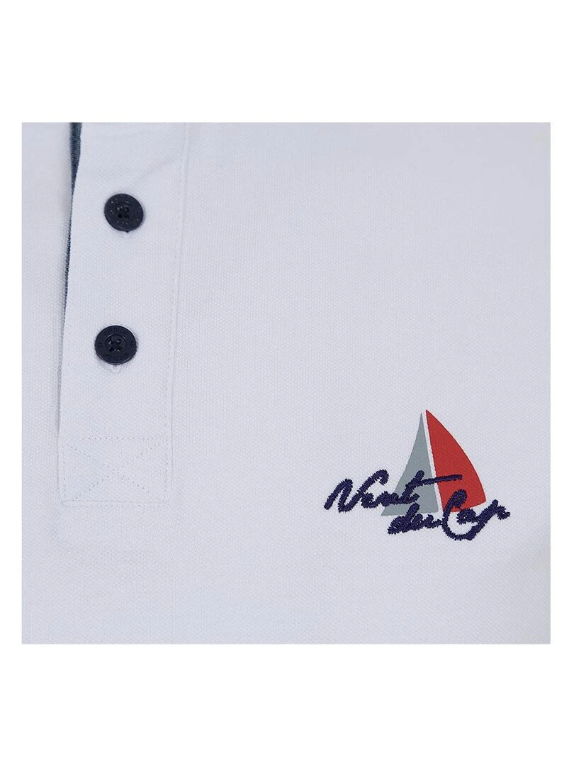Polo manches courtes homme CANAVERAL   VENT DU CAP   Blanc
