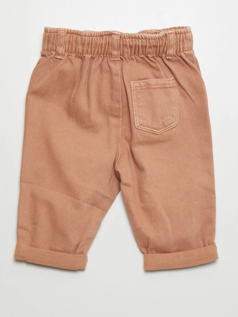 Pantalon style paper bag Orange