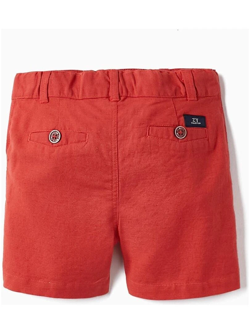 Shorts Chino pour Bébé Garçon CÉRÉMONIE Rouge