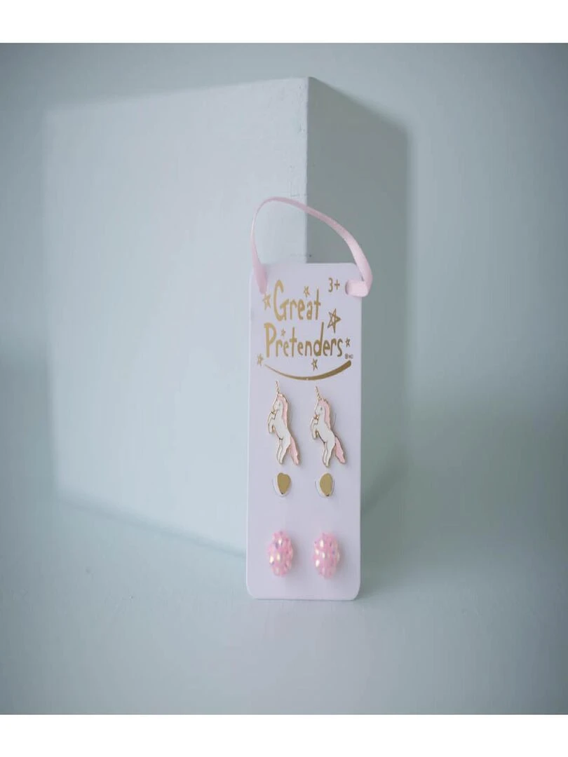 Boucles d'oreilles Boutique Unicorn Studded  3 paires   N/A