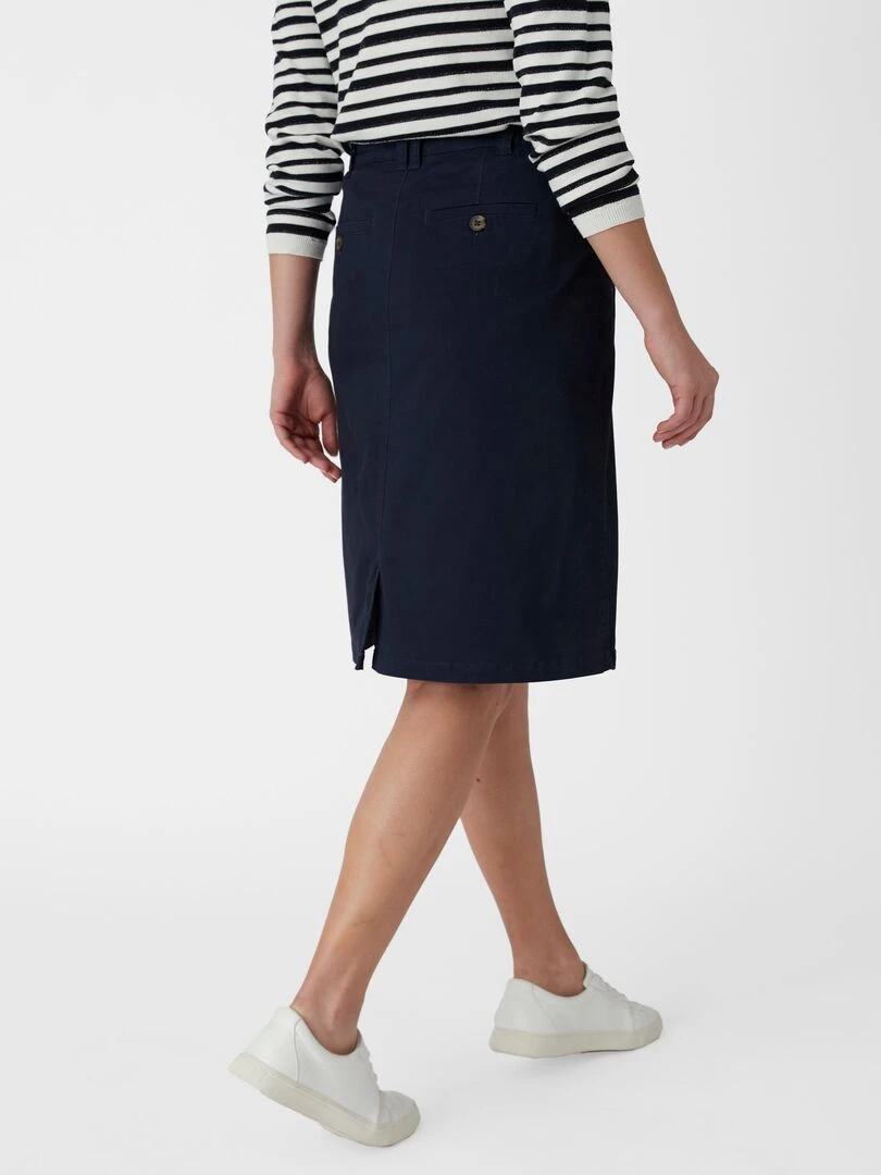 Jupe chino Damart Bleu marine