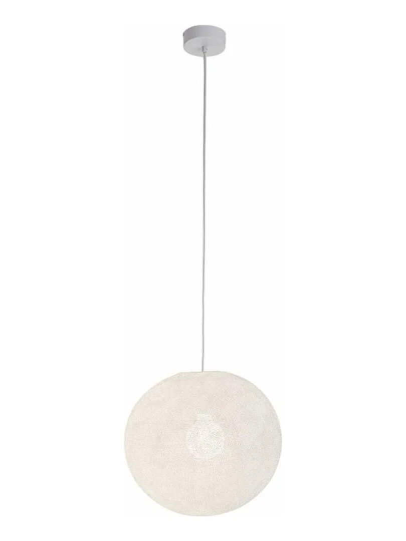 Suspension simple globe 31cm Blanc
