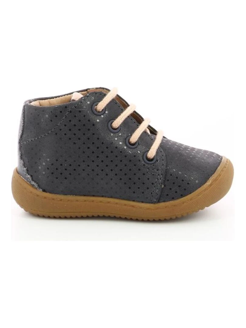 Bottillons Cuir Pistile Gris