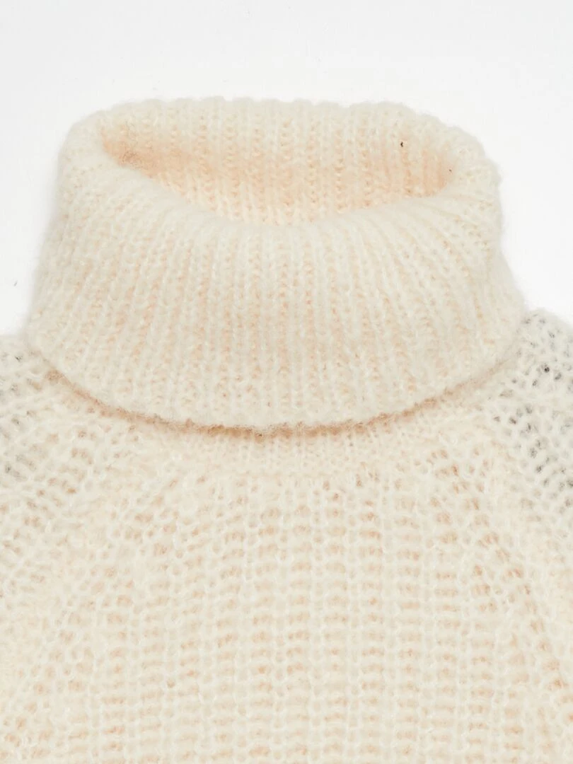 Pull en maille grosse jauge Blanc