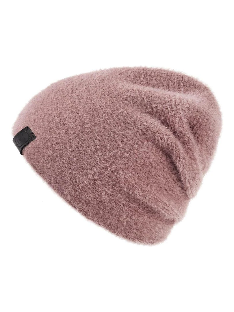Ensemble Snood Bonnet Gants Etama   Made in UE   Vieux rose