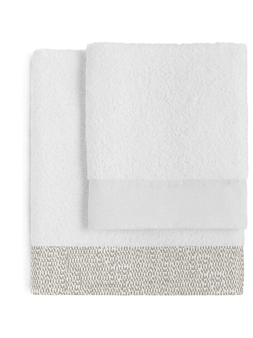 Lot de serviettes Light "Happyfriday" Blanc