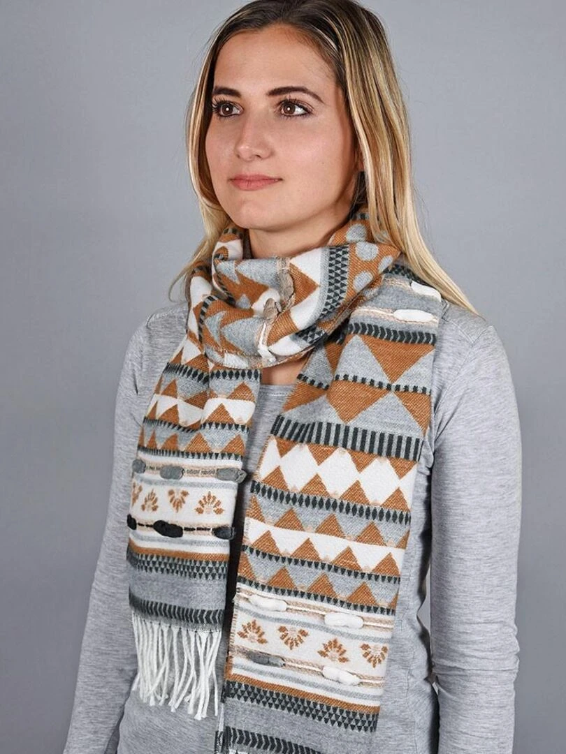 Echarpe Troïka Fabriqué en France Beige