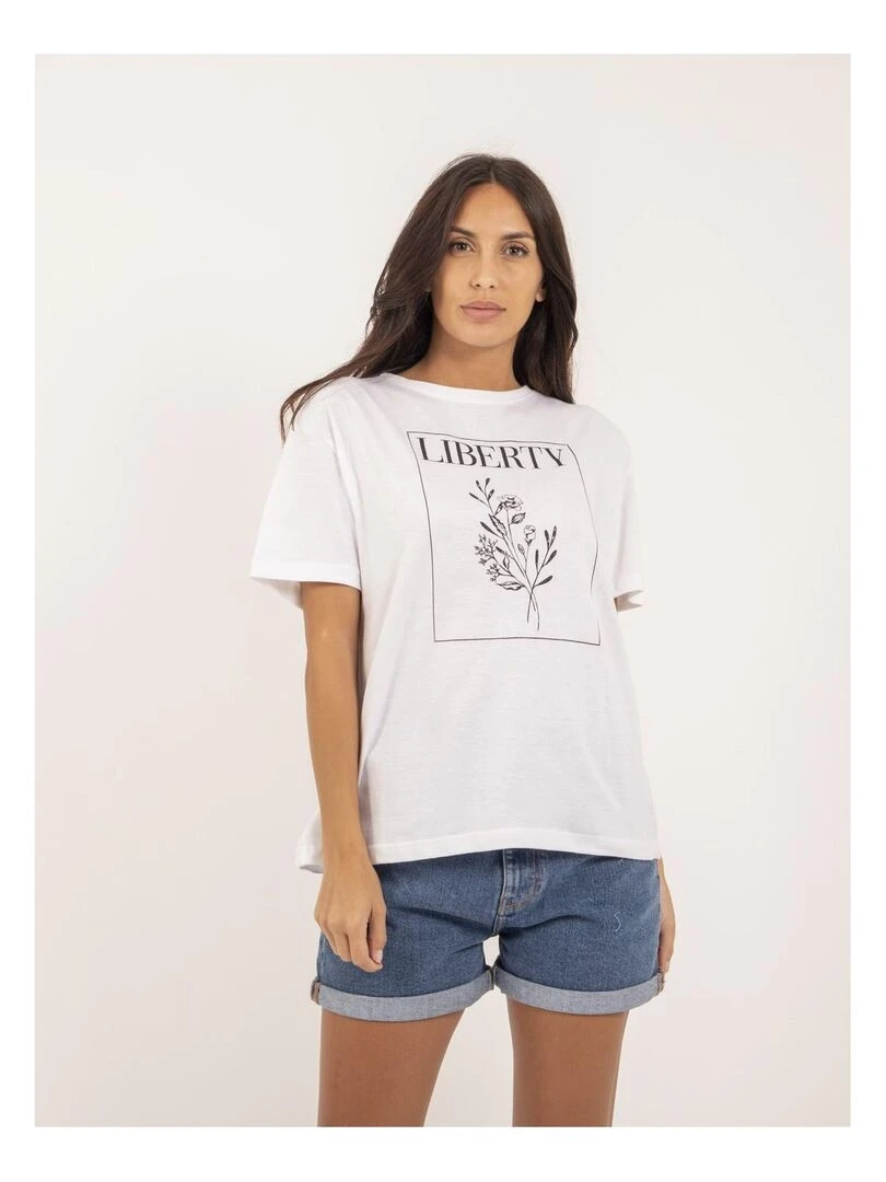 T shirt col rond FENOMEN Blanc