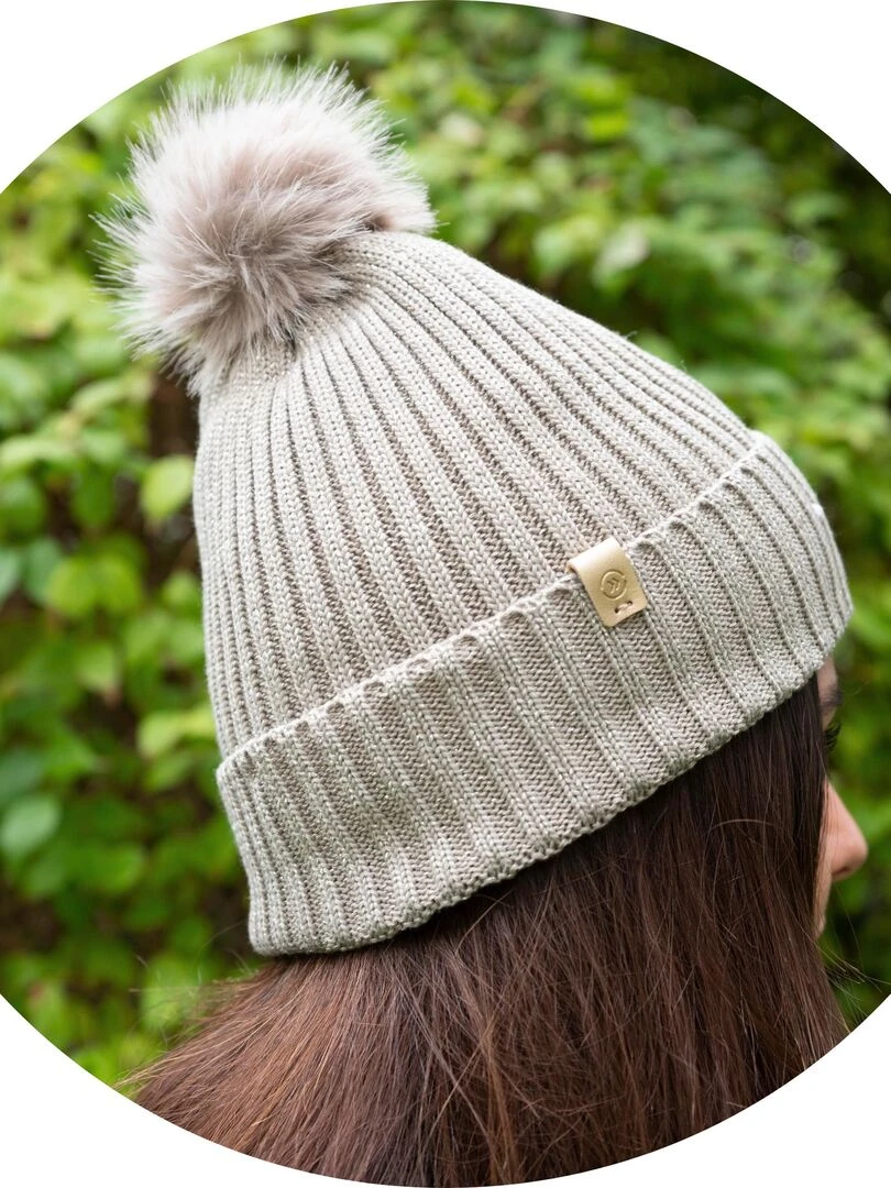 Bonnet Femme maille recyclée Bronze   Bronze