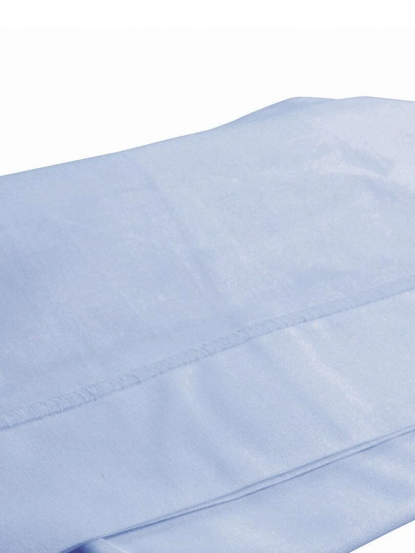 Drap plat avec point bourdon Bleu ciel