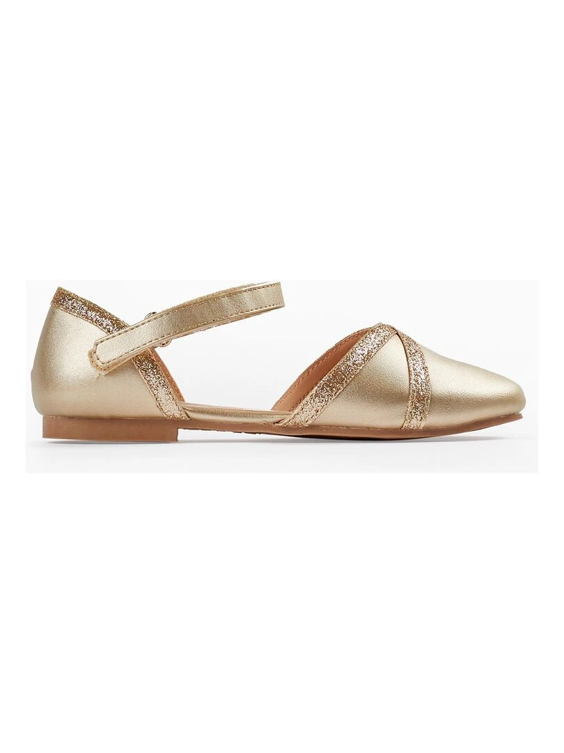 Sabrinas avec Paillettes pour Fille CÉRÉMONIE Or rose