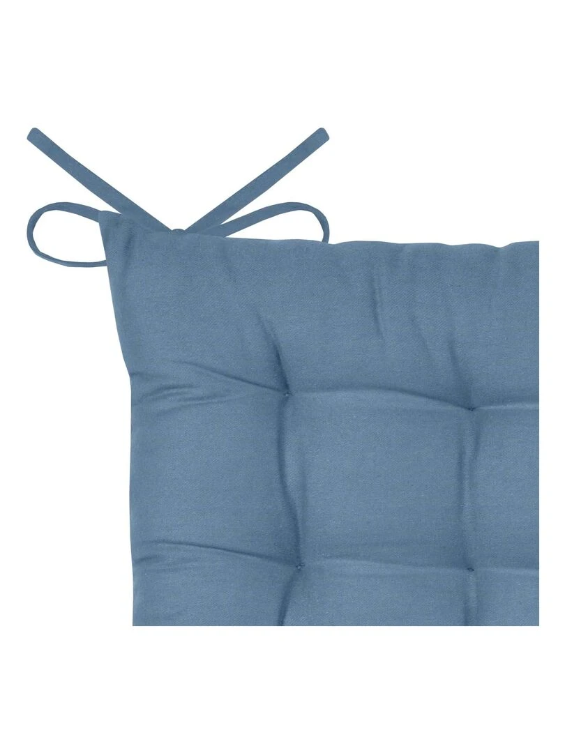 Galette de chaise unie et classique Bleu marine