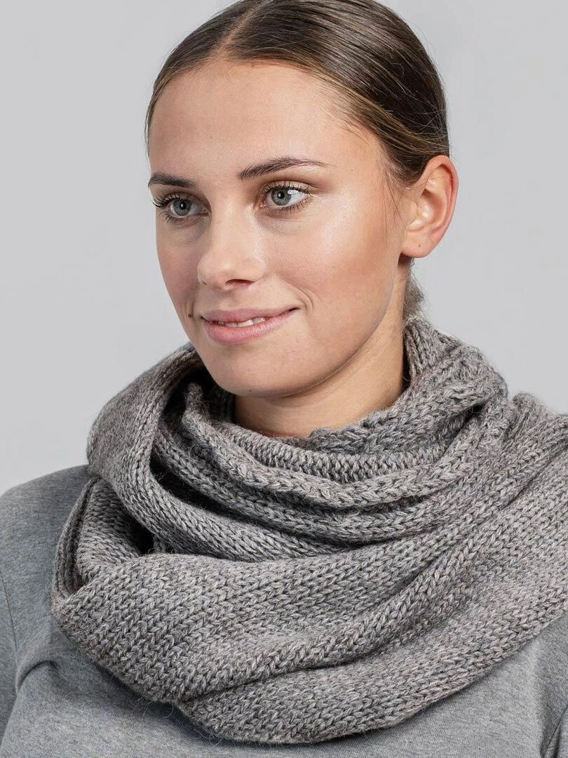 Snood Moyna Fabriqué en Europe Gris