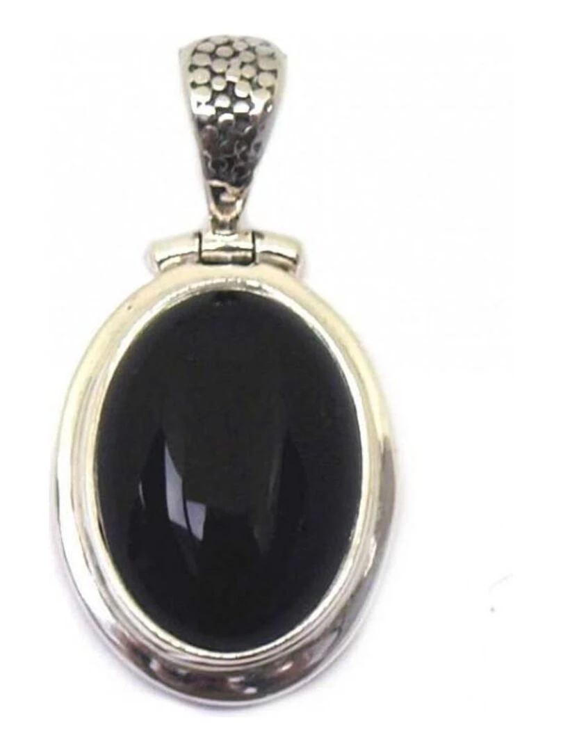 Pendentif argent et agate Bijoucolor Noir