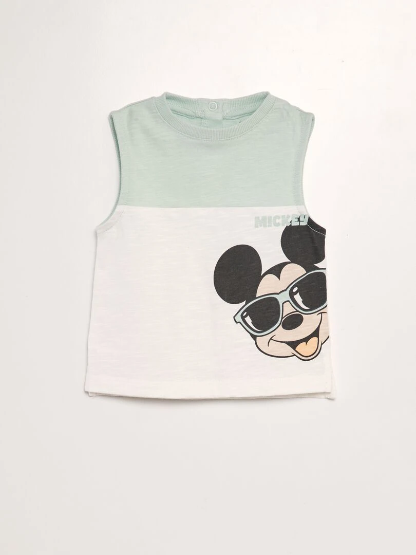 Ensemble débardeur + short 'Mickey'   2 pièces   Vert