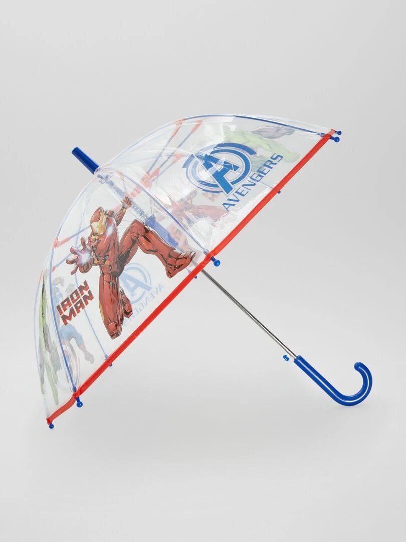Parapluie transparent 'Avengers' 'Marvel' Bleu/rouge
