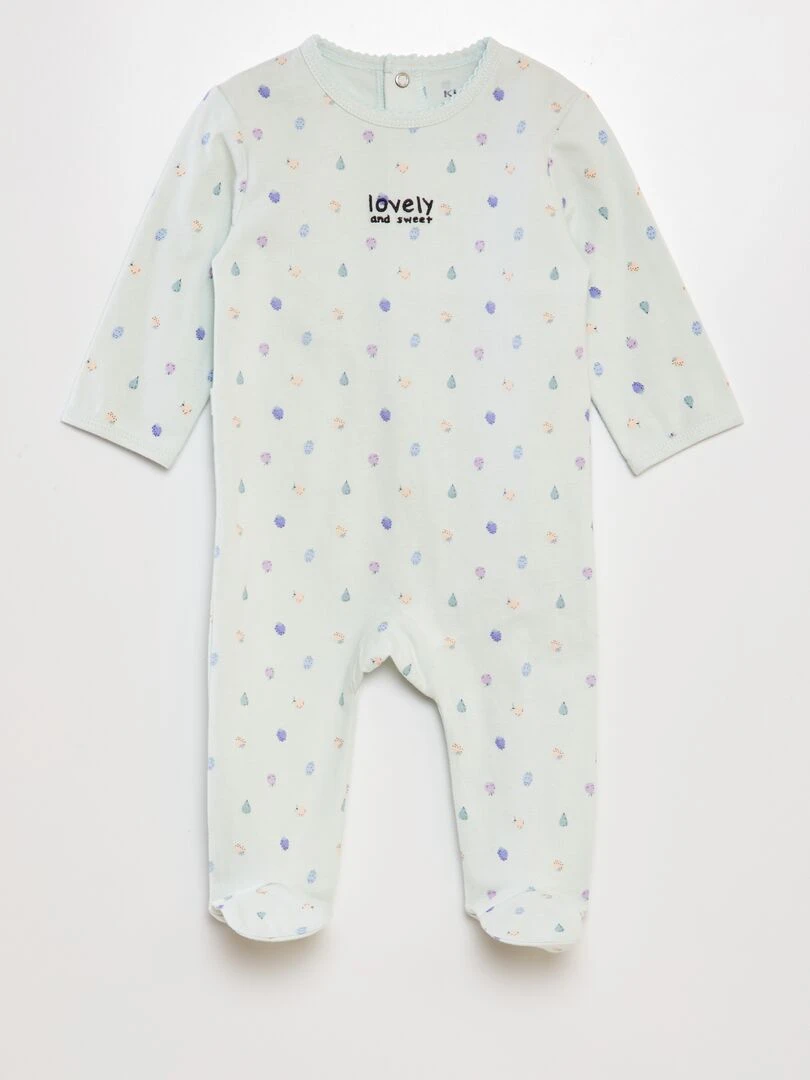 Pyjama dors bien en coton BLEU