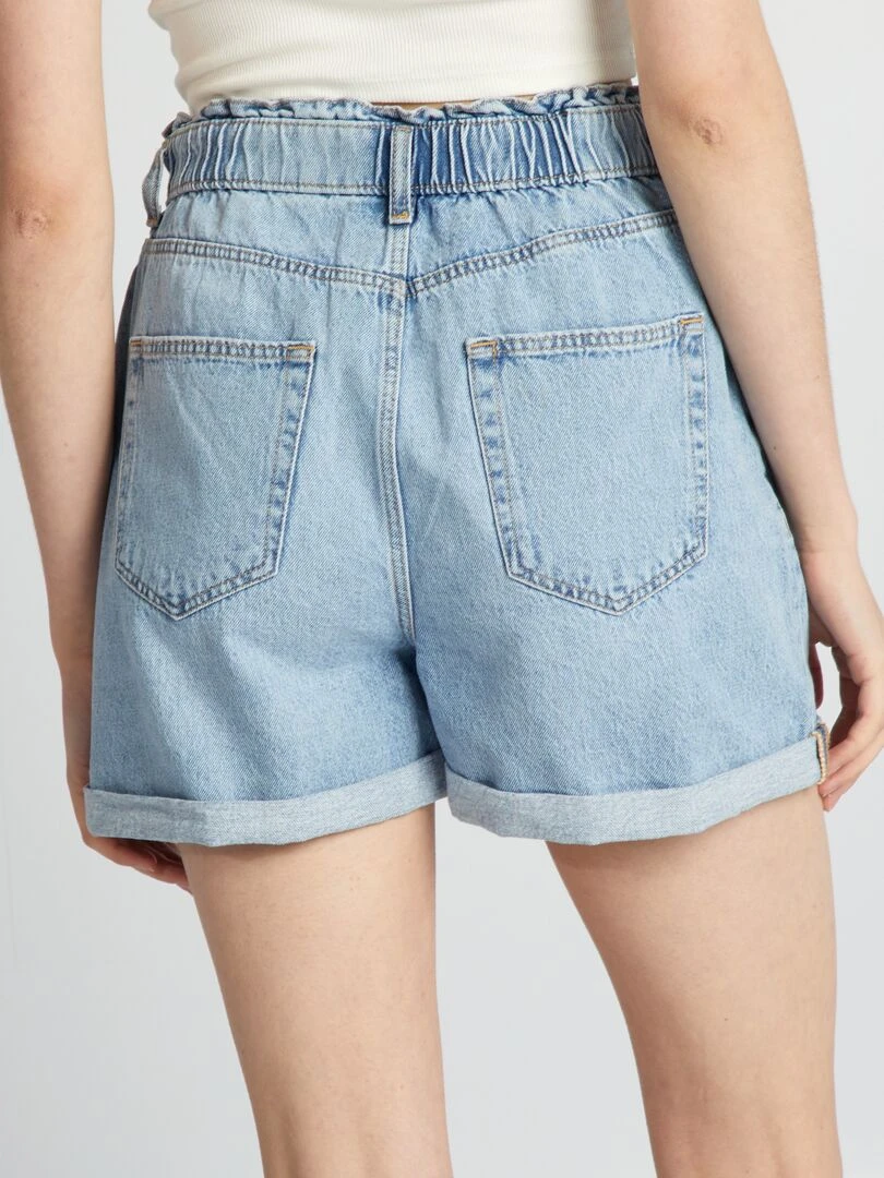 Short en jean   Bleu clair