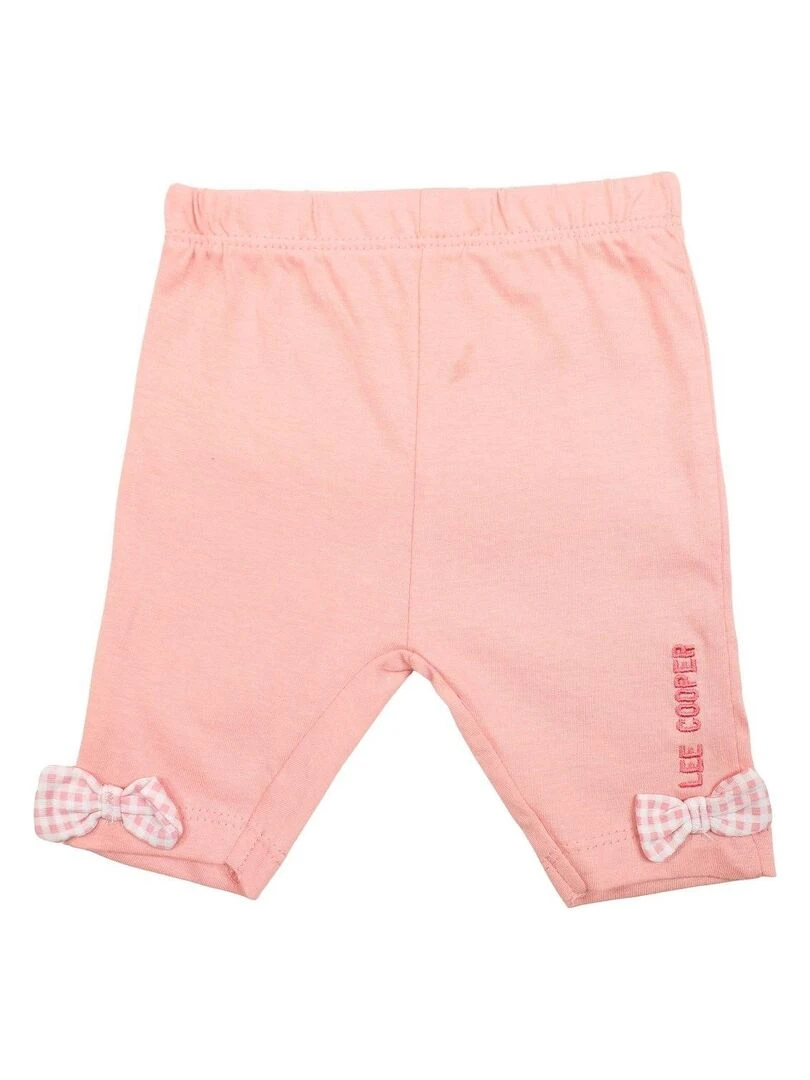 Lee Cooper   Ensemble Tunique legging bébé fille Imprimé Lee Cooper   Rose